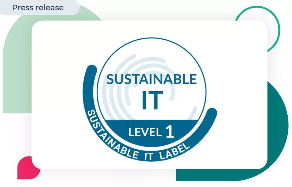 Press release - Sustainable IT Label Level 1 logo 